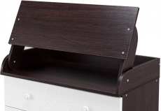 Пеленальний комод Babyroom Giraffe 102x80x50 wenge-white